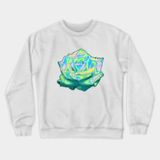 Green Holo Rose Crewneck Sweatshirt